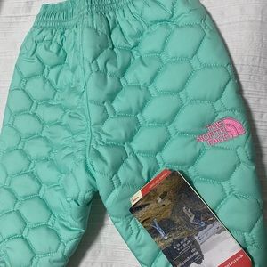 The North Face reversible infant snow pants 0-3mo